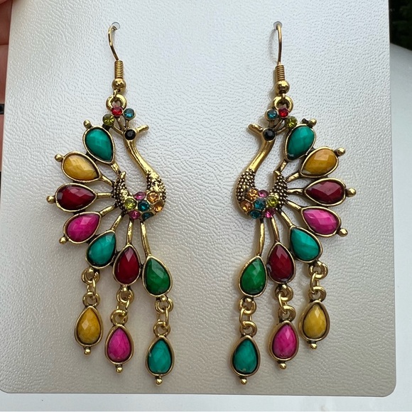 Peacock Earrings - Picture 3 of 7